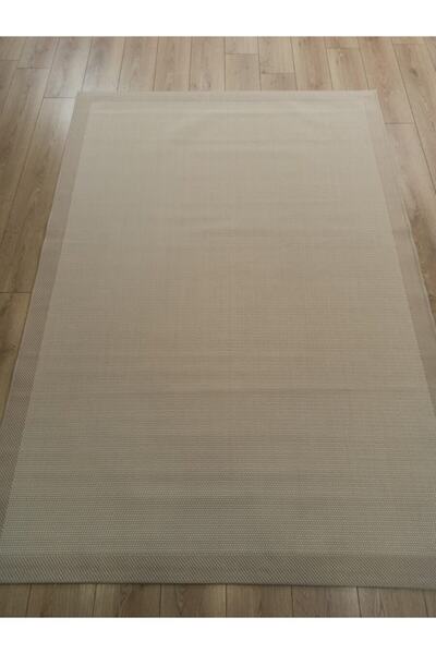 Çam Halı Sisal 9327 Bej / Krem Bordürlü Jüt Sisal Kilim