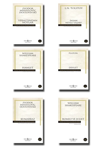 TÜRKİYE İŞ BANKASI KÜLTÜR YAYINLARI Hasan Ali Yücel Klasikleri En Çok Okunun 6 Kitap (yeraltından Notlar, Kumarbaz, Insan Neyle Yaşar)
