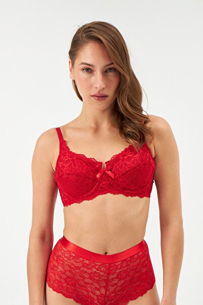 Dagi Roter Spitzen-Cupping-BH