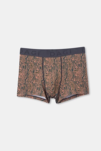 Dagi D-men Compact Combed Cotton Patterned Boxer