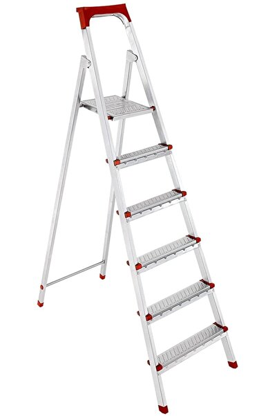 Genel Markalar Elips Galvanizli Katlanabilir Çok Amaçlı Profil Merdiven 5+1 B...