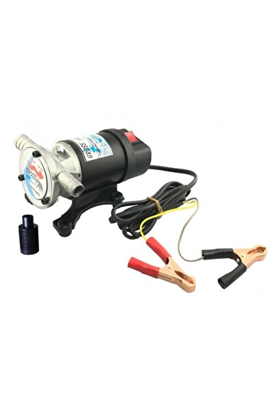 Gross 12 Volt Vakumlu Sıvı Aktarım 3/4"mazot Su Süt Pompası Kendinden Emişli