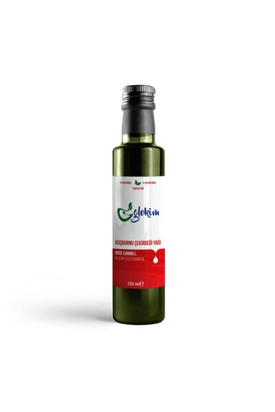GLOKİM 250 مل زيت بذور ثمر الورد بالضغط البارد