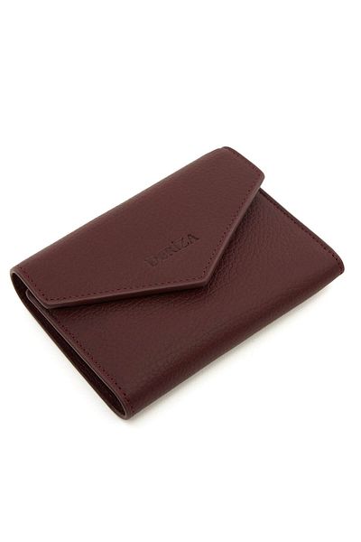 Deriza Odie Genuine Leather Mini Wallet Claret Red