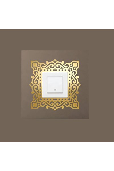 KAHRAMAN TİCARET Dekoratif Priz Kenarı Süsü Aynalı Pleksi Tekli