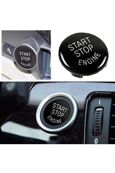 Next Oto Bmw E90 Compatible Start Stop Button E60 Start Stop Button E87 X3 X5 Black