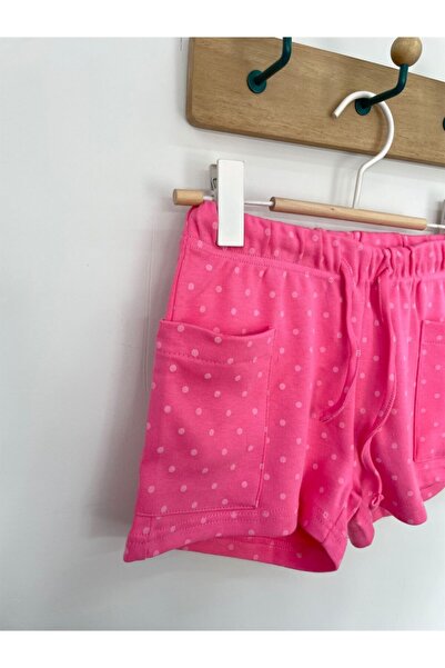 Pink Hippo Kids Tačkasti dezen Detaljni šortsevi