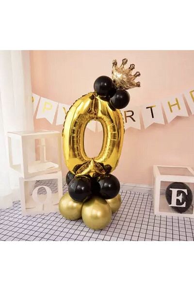 BEST PARTİ Σετ μπαλονιών με κορώνα King Age 0