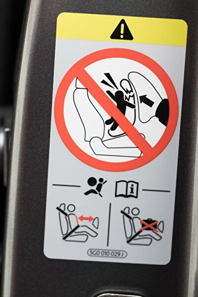 TSC 3 Adet Araba Airbag Hava Yastığı Sticker Uyarı Etiketi