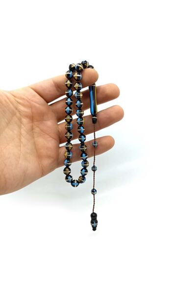 Selderesi Gümüş Sarmalı Mine Işlemeli Sistemli Kuka Tespih Orjinal Tesbih