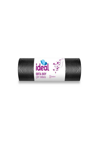 İdeal Medium Size Garbage Bag 15Pcs 50*60 cm