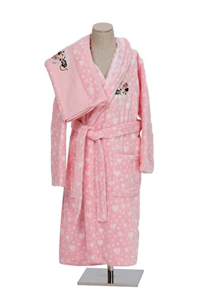Özdilek Lisanslı Çocuk Bornoz Seti Minnie Mouse Awesome 5/6 Yaş