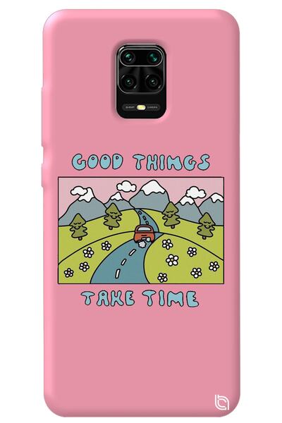 WANNA PROTECT Xiaomi Redmi Note 9S Pink Color Premium Velvet Inside Take Time...