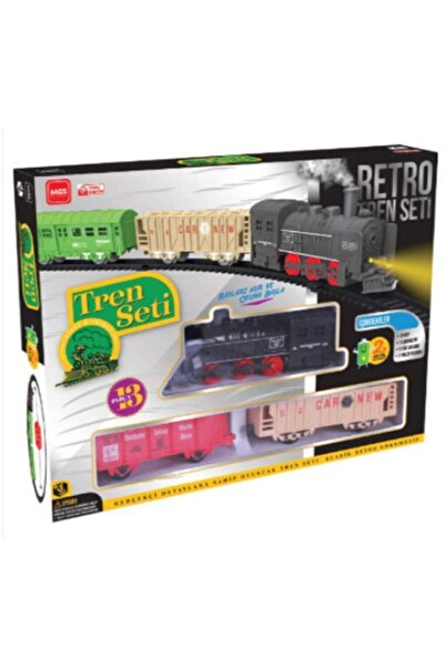 Genel Markalar Mgs Tren Seti Oyuncak Tren Seti Retro Lokomotif