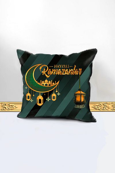 Benlisso Home Κάλυμμα μαξιλαριού ριχτάρι με θέμα Ramadan (RAMADAN) 45x45 Special Design