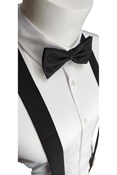 Le Voux Set cuier pentru pantaloni și paiote de culoare neagră