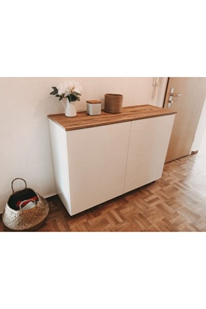 ŞafakMobilya Ahşap Detaylı Çok Amaçlı Dolap, Ayakkabılık, Dresuar