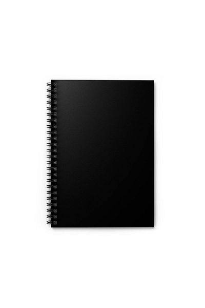 Red Whiter دفتر ملاحظات ذو أوراق سوداء حلزوني مقاس 14 × 20 40 ورقة وقلم رصاص أبيض