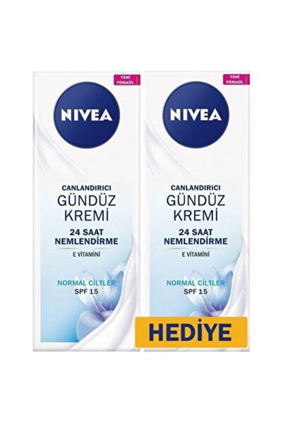 NIVEA Canlandırıcı Gündüz Kremi Spf15 Normal Ciltler 1+1