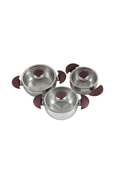 Porland Belize Steel Cookware Set 6 Pieces 04Fst 001982