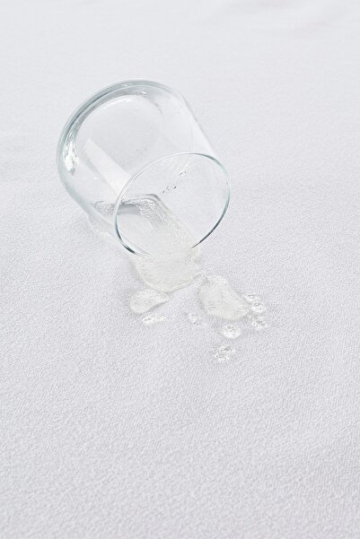 tinylamb Sıvı Geçirmez %100 Pamuk Beyaz Bebek Çarşaf 80x180cm