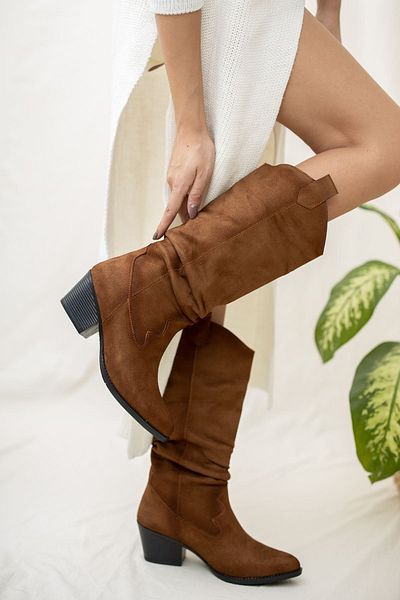 derithy Stella-boots-tan Suede-knn3004