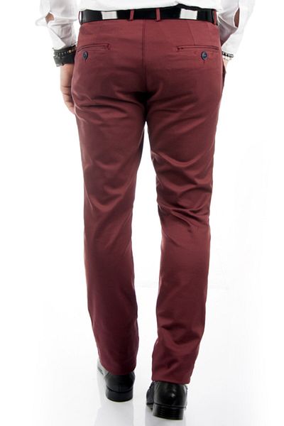 DeepSEA Men's Claret Red Skinny Leg Sports Trousers