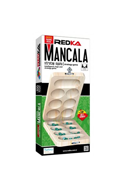 Redka Akıl Oyunları Redka Mancala Game with Wooden Lid