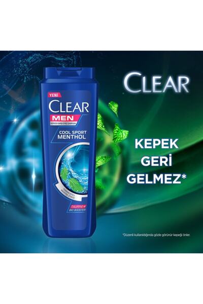 Clean & Clear كلير مين كول سبورت شامبو رجالي بالمنثول 2 قطعة 600 مل