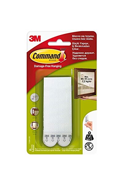 COMMAND Cırt Cırt Bant, Büyük Boy 1 Paket 7.2 Kg Taşır