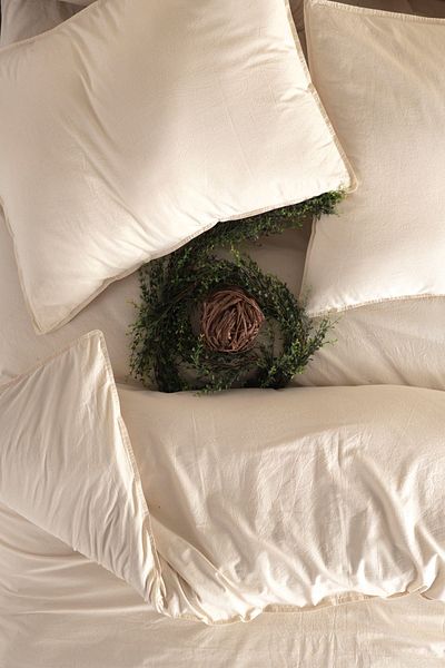 Macas Home Σετ Παπλωματοθήκη Μονό Πλενόμενο Pure Natural 100% Cotton 160*220