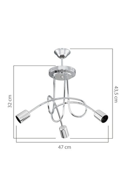 Gloria Sardala 3lü Krom Avize
