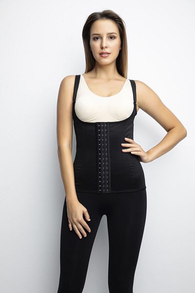 AVENNİES Suspender Latex Corset with Steel Underwire Postpartum Anti-Sagging Waist and Belly Firming