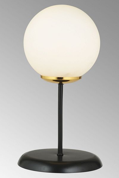 Kraliçe Black Table Lamp White Globe Ball Glass Luxury Chandelier