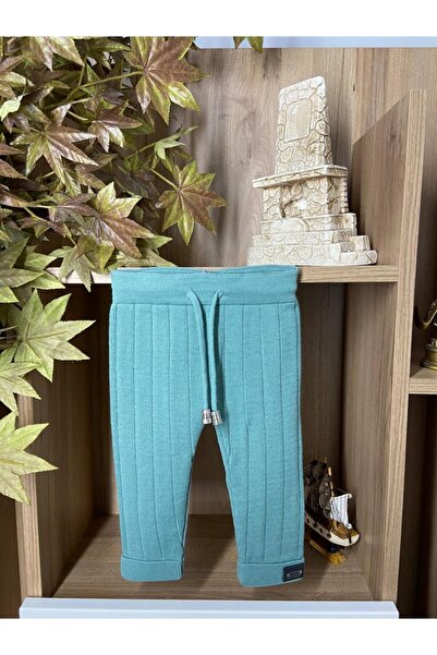 Meriç bebe Beli Bağcıklı Fitilli Triko Pantolon