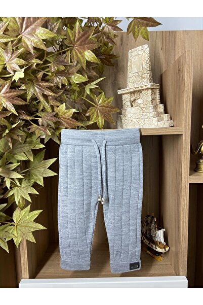 Meriç bebe Beli Bağcıklı Fitilli Triko Pantolon