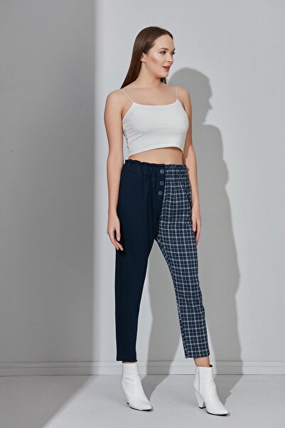 ALEXANDERGARDI Double Colored Elastic Waist Trousers