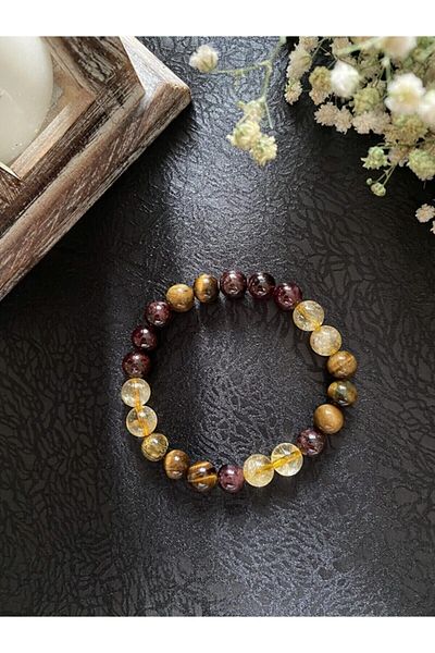 Armis Natural Stone Zodiac Bracelet Leo