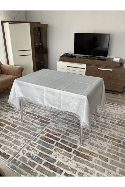 Çalışkan Çeyiz Evi مفرش طاولة من الدانتيل الفرنسي بدون رعاية من Kdk باللون ال...