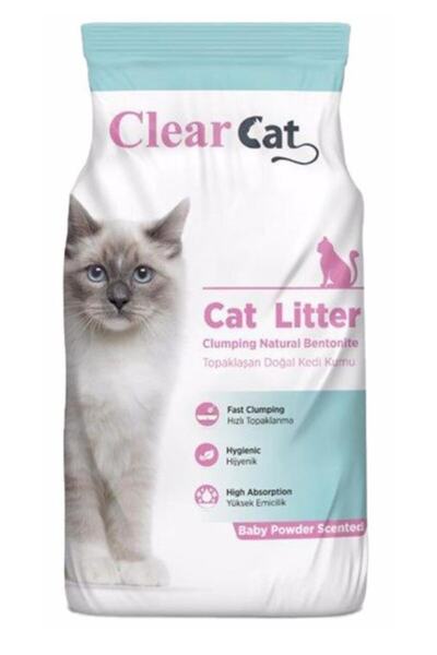 Clear Cat Kedi Kumu Bebek Pudra Ince Taneli 10 kg