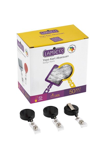 Lamiess Lms 328 Round Large Yoyo Black 50pcs
