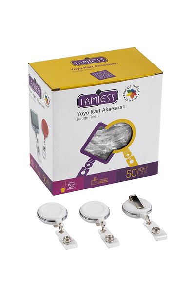 Lamiess Lms 378 Steel Bordered Round Yoyo White 50 Pieces