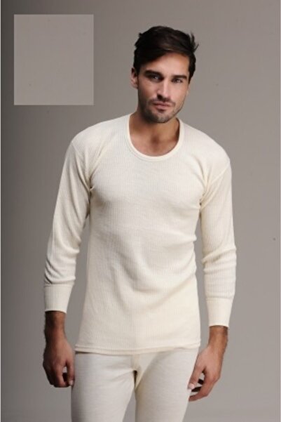 Hasyün 100% вълнена мъжка тениска с дълъг ръкав