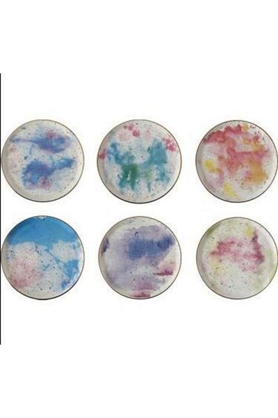 Porland Cosmos Series 6 Pieces 24cm Flat Plate Set