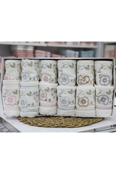 Fiesta 6-Piece 3D Embroidered Mother and Daughter Towel Set