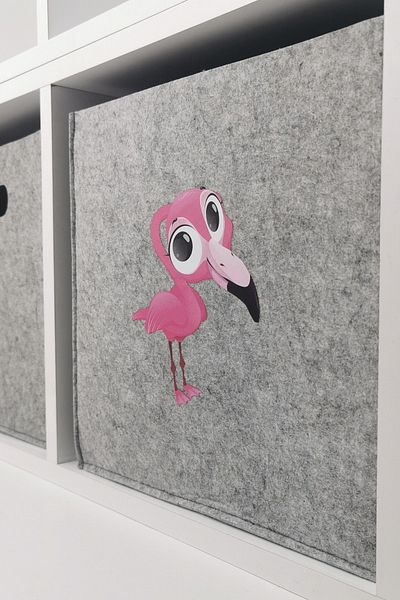 Art Bee Flamingo Children Organizer - 30x30x30 cm, Καλάθι παιχνιδιών πολλαπλών χρήσεων