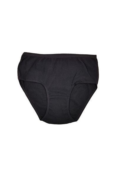 Sedef Women's Rib Black 6-Piece Bato Panties S1047