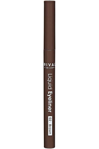 Rival De Loop قلم كحل سائل مقاوم للماء والعرق - رقم: 02 بني