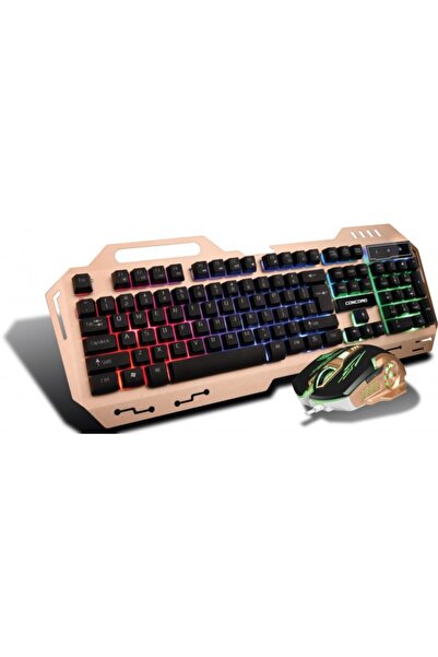 RAINTECH Concord C-58 Metal Kasa Gaming Oyuncu Klavye Mouse Seti