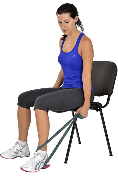 MSD شريط تمارين البيلاتس واليوجا من Mvs Theraband باللون الأخضر متوسط 1.5 متر